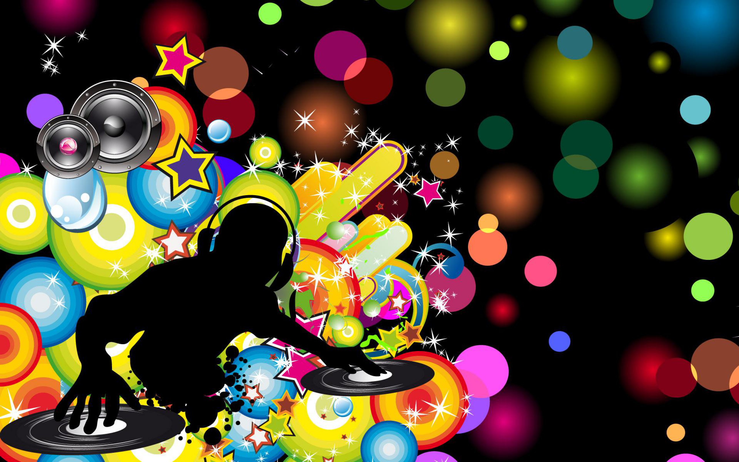 Vibrant Beats: DJ Night HD Wallpaper