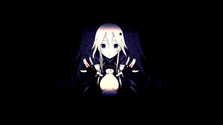 A captivating HD wallpaper featuring a character from the anime Guilty Crown, showcasing intricate details and a striking color palette set against a dark background.