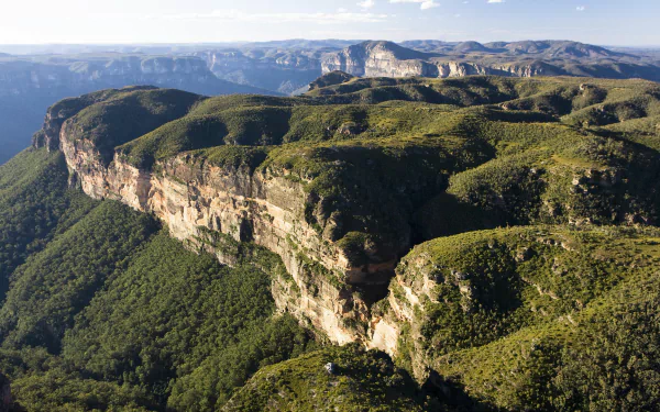 mountain nature Blue Mountains HD Desktop Wallpaper | Background Image