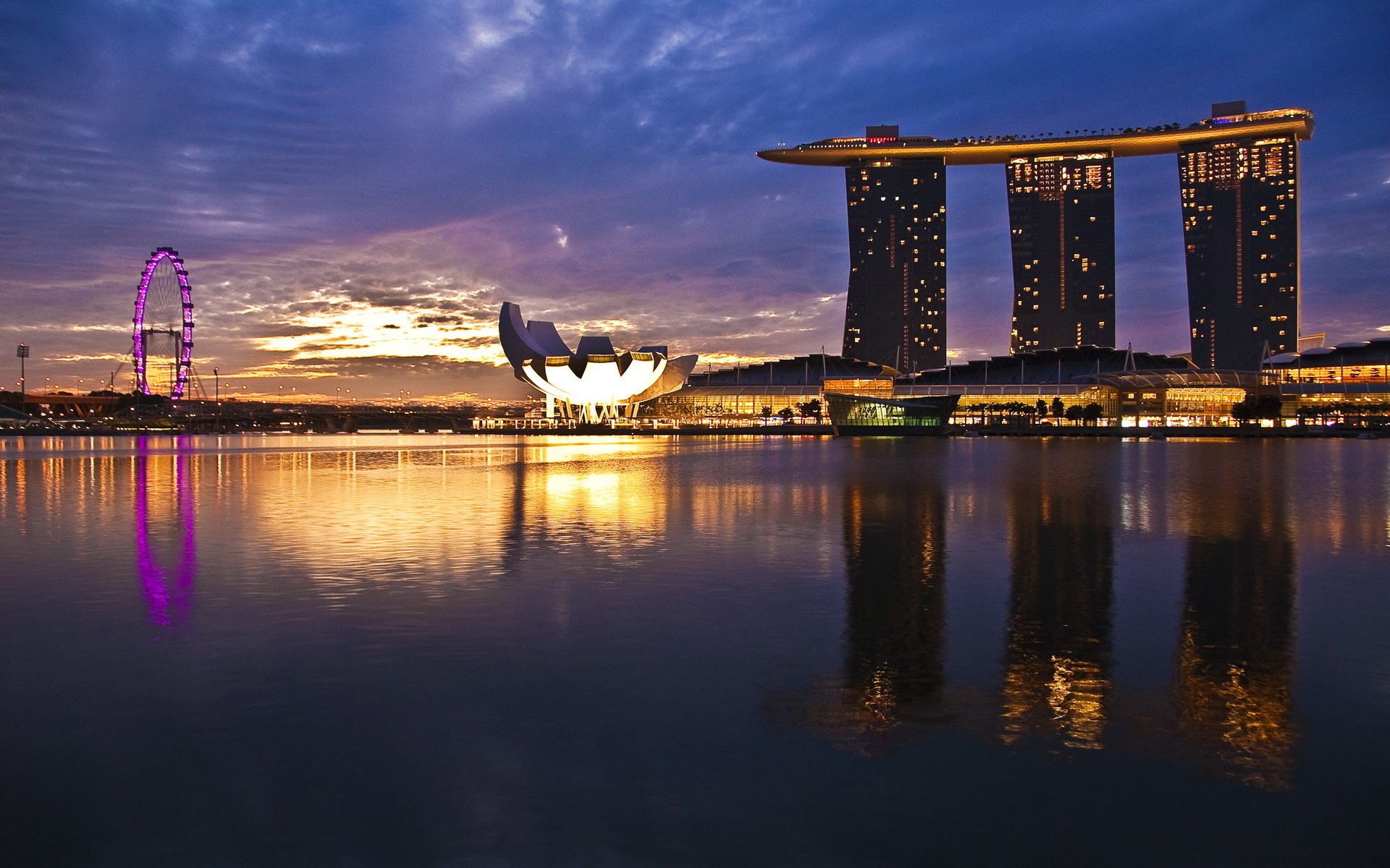 Download Man Made Marina Bay Sands HD Wallpaper