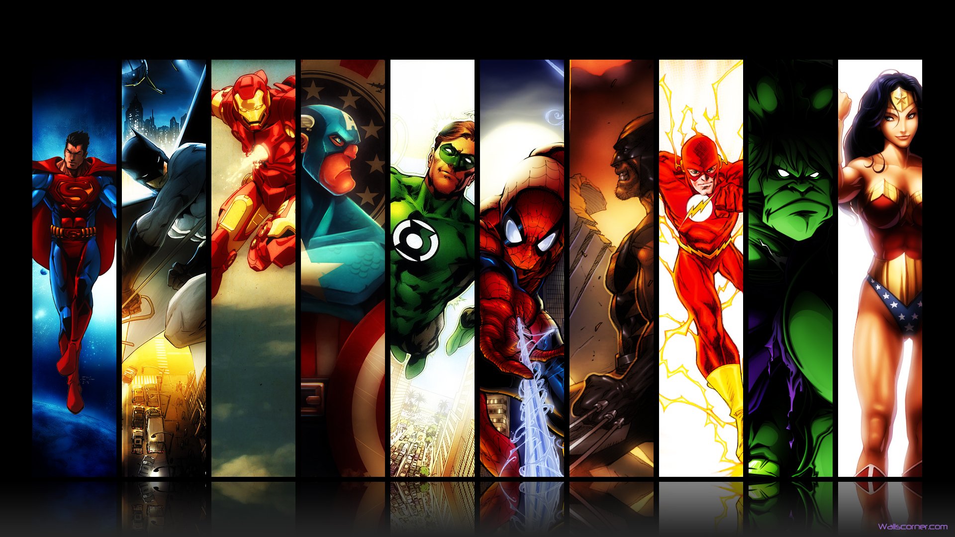 Comics Collage HD Wallpaper | Background Image