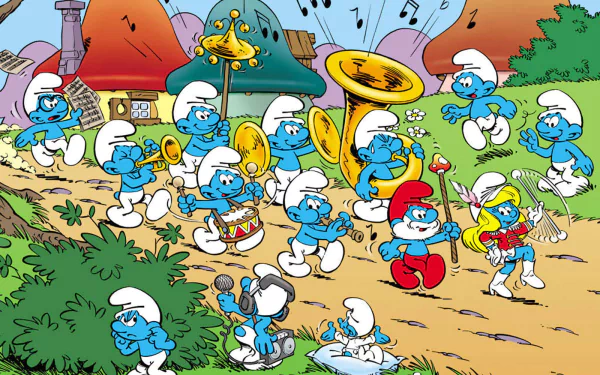 Comic The Smurfs HD Desktop Wallpaper | Background Image