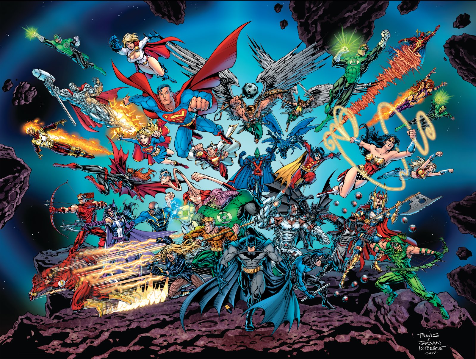 Comics Heros United HD Wallpaper | Background Image