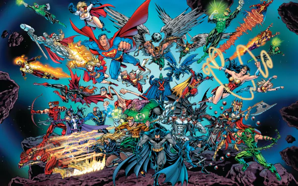 superhero Comic heros united HD Desktop Wallpaper | Background Image