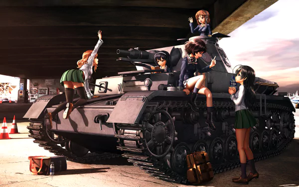 Panzer III Anime Girls und Panzer HD Desktop Wallpaper | Background Image