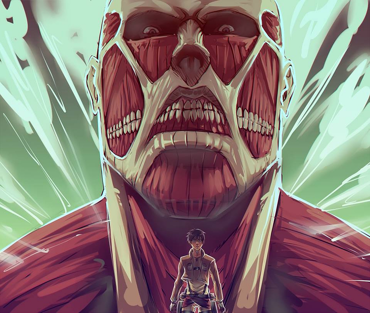 Epic Attack On Titan HD Wallpaper
