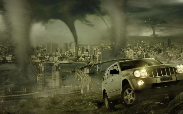 tornado Sci Fi apocalyptic HD Desktop Wallpaper | Background Image
