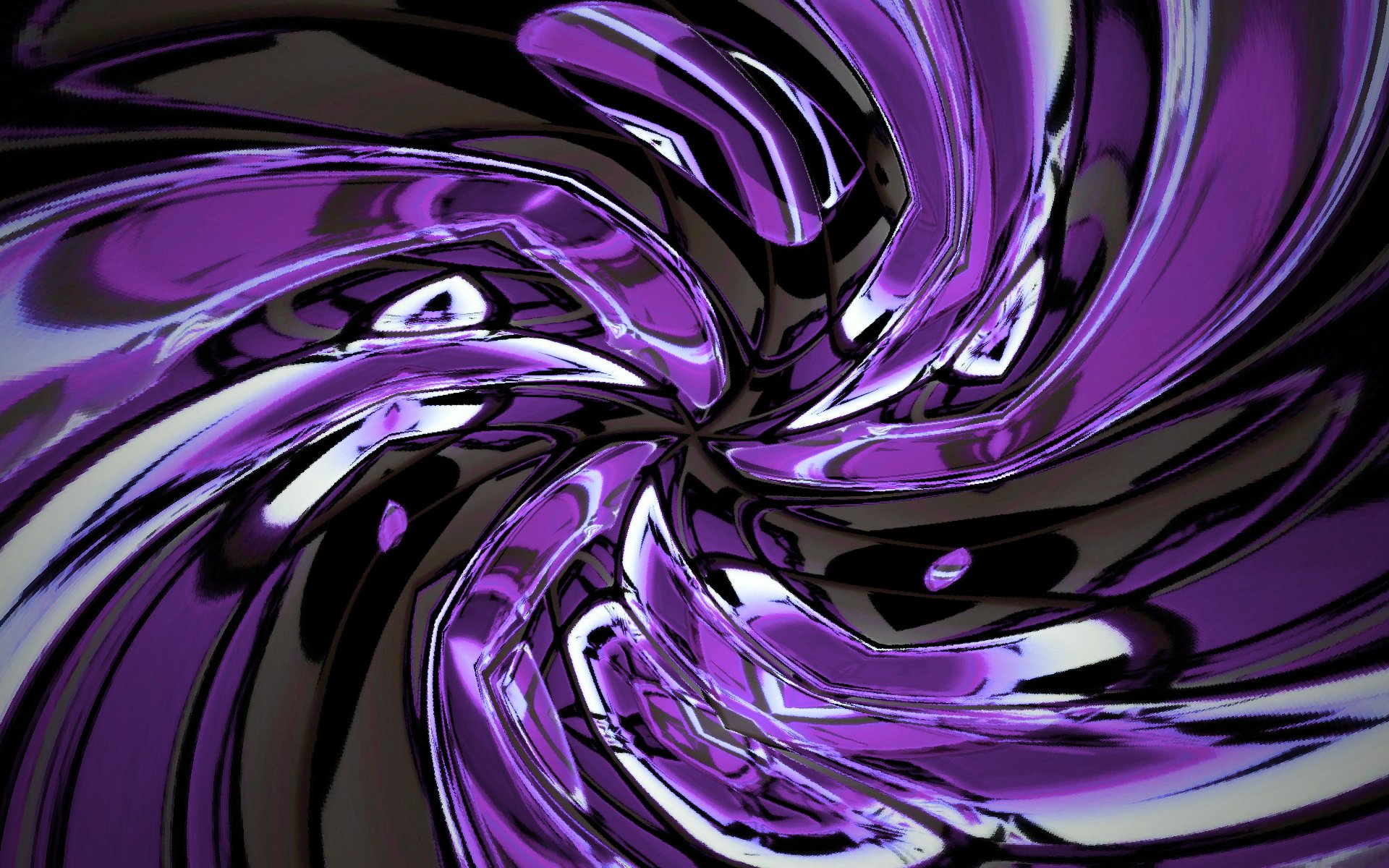 Abstract 3D wallpaper featuring swirling purple and black crystalline colors, creating a vibrant and dynamic visual effect for a stunning desktop background.