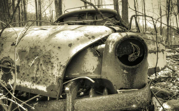 old vehicle wreck HD Desktop Wallpaper | Background Image