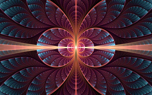 A vibrant psychedelic abstract fractal featuring intricate patterns and a blend of rich colors, creating a trippy visual experience for HD desktop backgrounds.