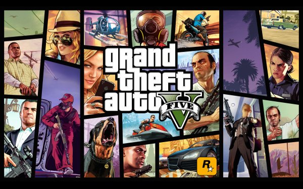 Video Game Grand Theft Auto V Grand Theft Auto Franklin Clinton Michael De Santa Trevor Philips Chop HD Wallpaper | Background Image