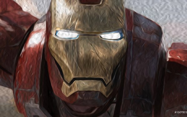 Movie Iron Man Oil Painting HD Wallpaper | Background Image