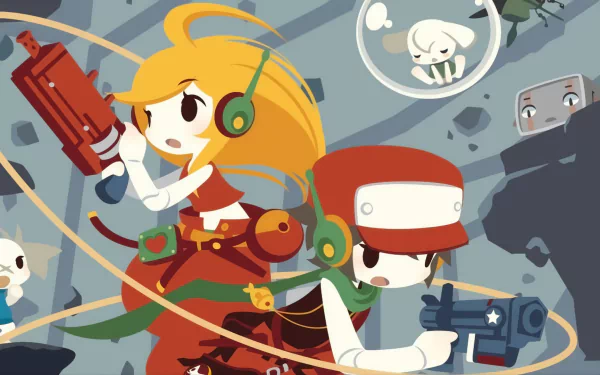 Sue Sakamoto Toroko (Cave Story) Balrog (Cave Story) Curly Brace Quote (Cave Story) video game Cave Story HD Desktop Wallpaper | Background Image