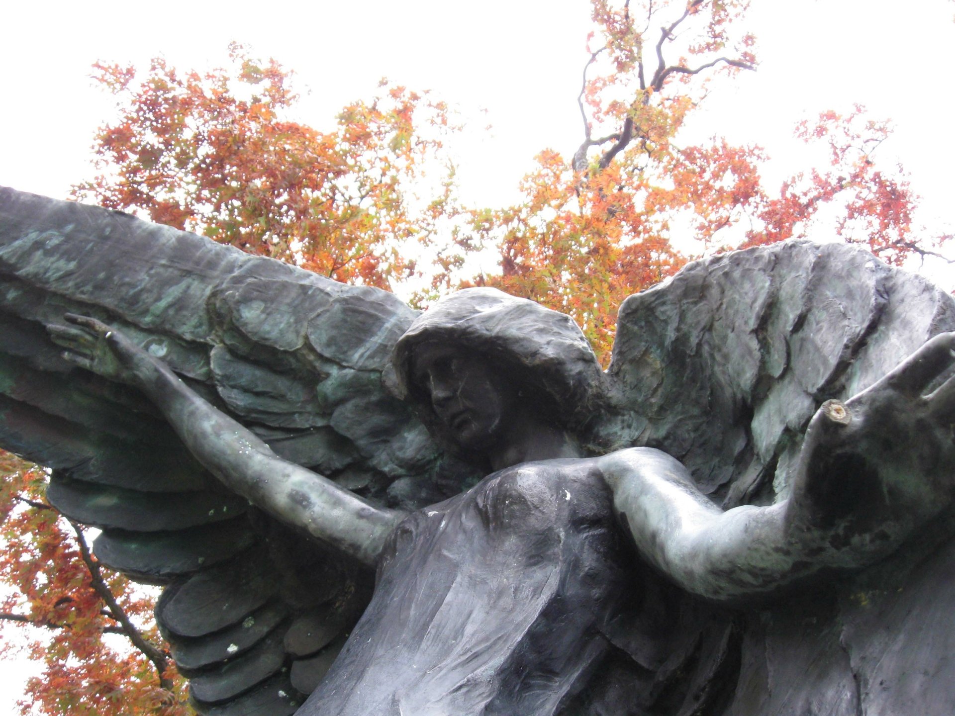 Man Made Angel Statue HD Wallpaper