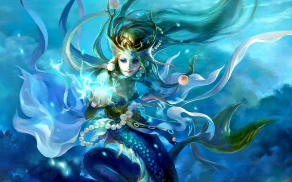 Fantasía Sirena Submarina Fondo de pantalla HD | Fondo de Escritorio