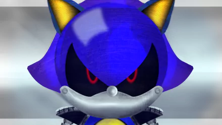 HD desktop wallpaper featuring a close-up of Sonic the Hedgehog with an intense expression.