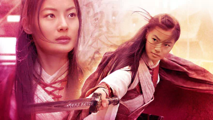 HD movie wallpaper featuring a determined warrior wielding a shadowless sword, blending dynamic action with cinematic intensity on a PC desktop background.