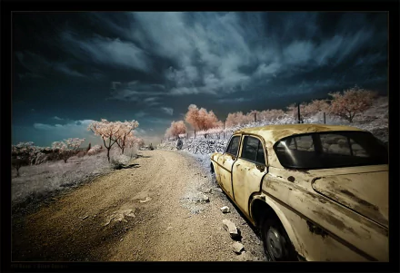 old vehicle wreck HD Desktop Wallpaper | Background Image