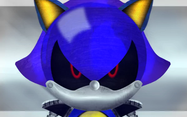 HD desktop wallpaper featuring a close-up of Sonic the Hedgehog with an intense expression.