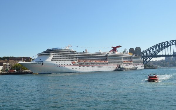 Vehicles Carnival Spirit Cruise Ship Ship Boat Sydney Australia Sydney Harbour HD Wallpaper | Background Image