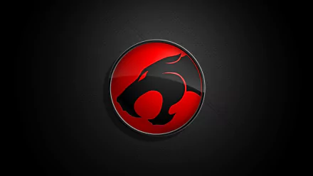 HD desktop wallpaper featuring the ThunderCats logo from the 1985 TV show, set against a textured black background.