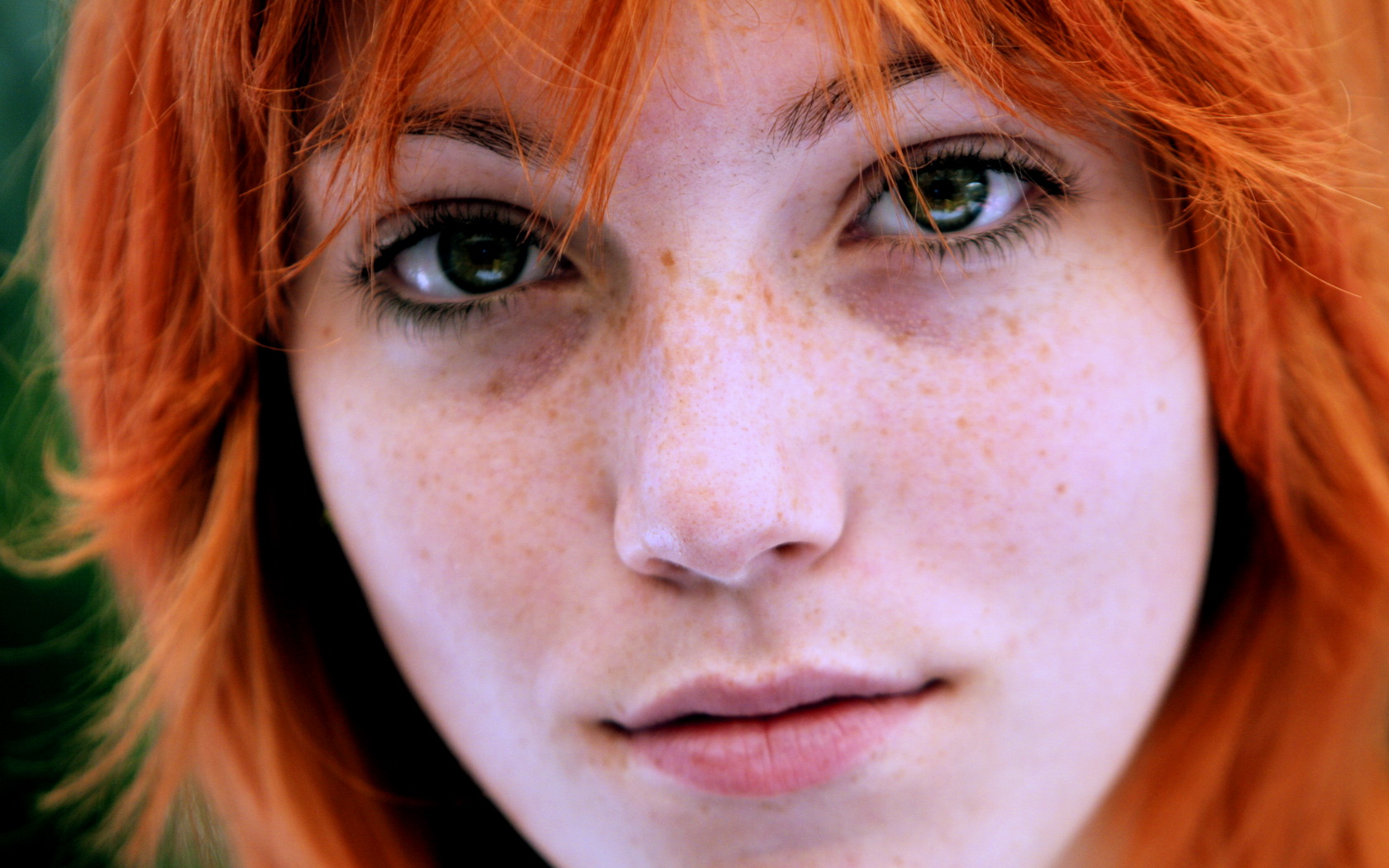 Redhead With Freckles Wallpaper And Background