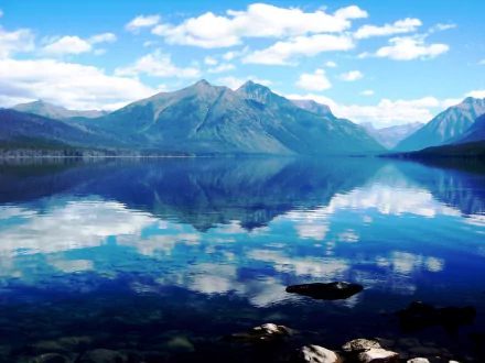 cloud landscape nature lake Lake McDonald HD Desktop Wallpaper | Background Image