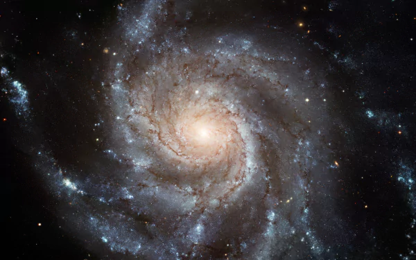 8K Ultra HD Sci-Fi galaxy depicting a luminous spiral star-filled space scene, glowing with cosmic clouds and distant stars against a dark cosmic backdrop.