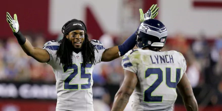 Marshawn Lynch richard sherman Seattle Seahawks Sports HD Desktop Wallpaper | Background Image