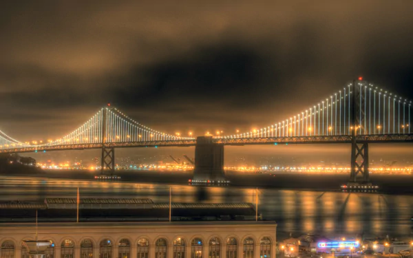 San Francisco bridge man made Bay Bridge HD Desktop Wallpaper | Background Image