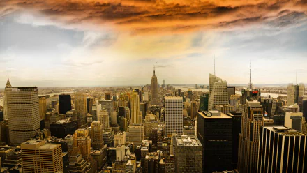 man made Manhattan HD Desktop Wallpaper | Background Image