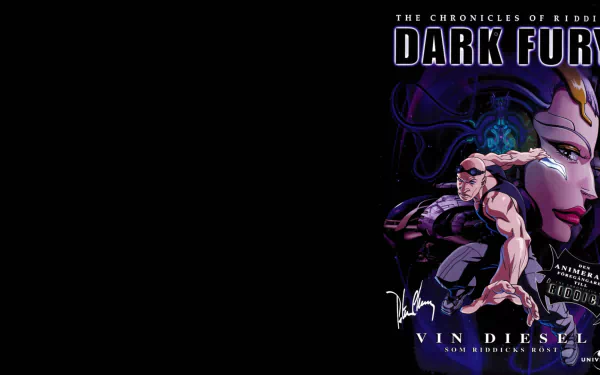 Vin Diesel Riddick movie The Chronicles of Riddick: Dark Fury HD Desktop Wallpaper | Background Image