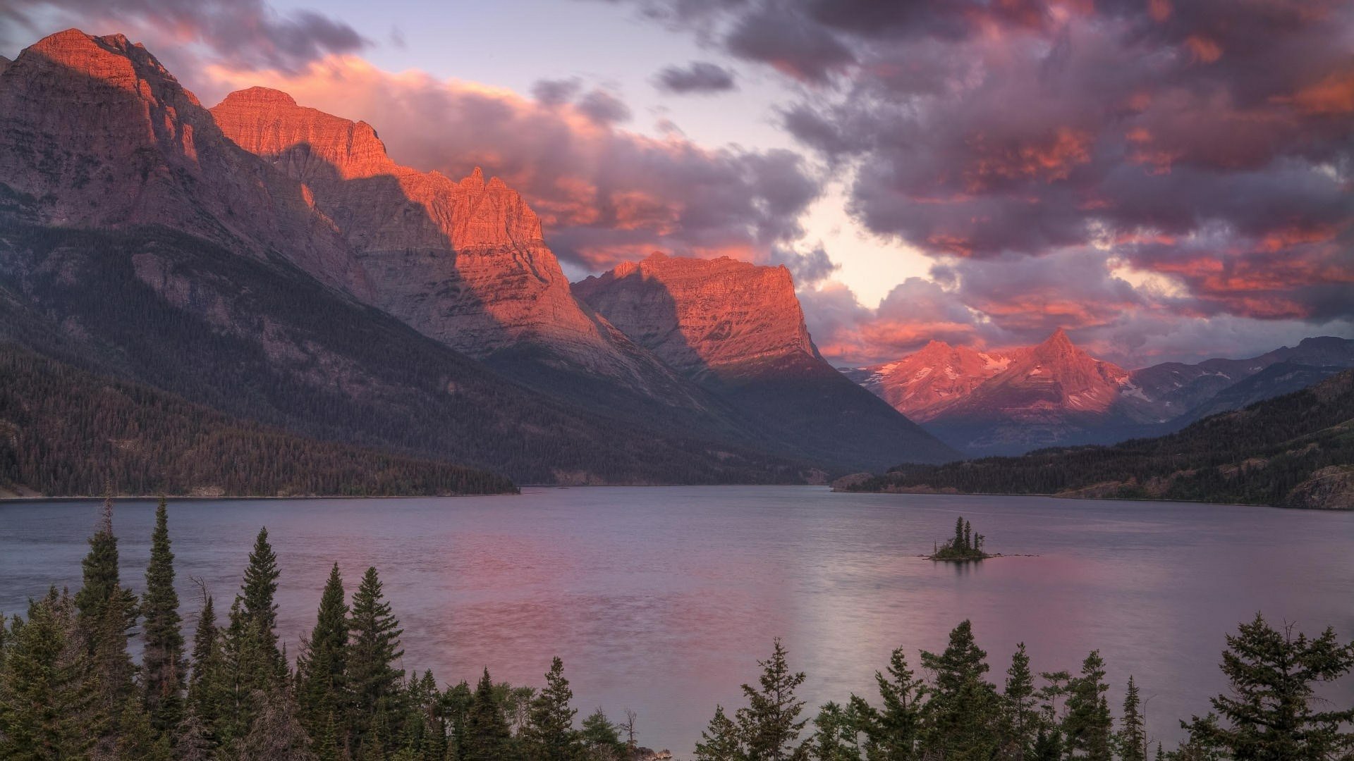 Serene Lake Sunrise: Stunning HD Nature Wallpaper | 1920x1080 ...