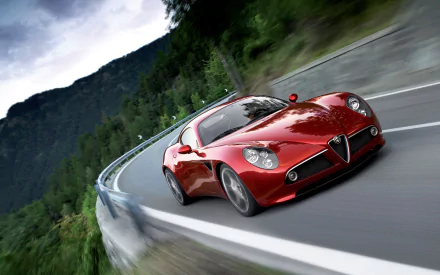 Alfa Romeo vehicle Alfa Romeo 8C Competizione HD Desktop Wallpaper | Background Image