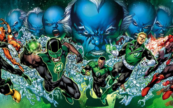 Comics Green Lantern DC Comics Simon Baz John Stewart Guy Gardner Kyle Rayner Larfleeze Atrocitus HD Wallpaper | Background Image