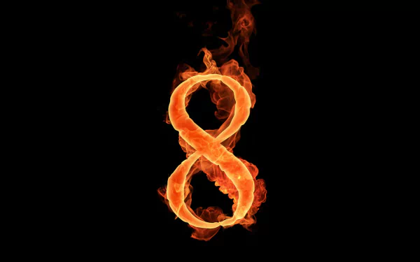 number artistic flame HD Desktop Wallpaper | Background Image