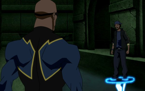 TV Show Young Justice Black Lightning Static HD Wallpaper | Background Image