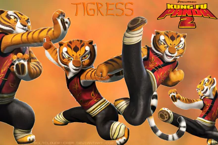 Tigress (Kung Fu Panda) movie Kung Fu Panda 2 HD Desktop Wallpaper | Background Image