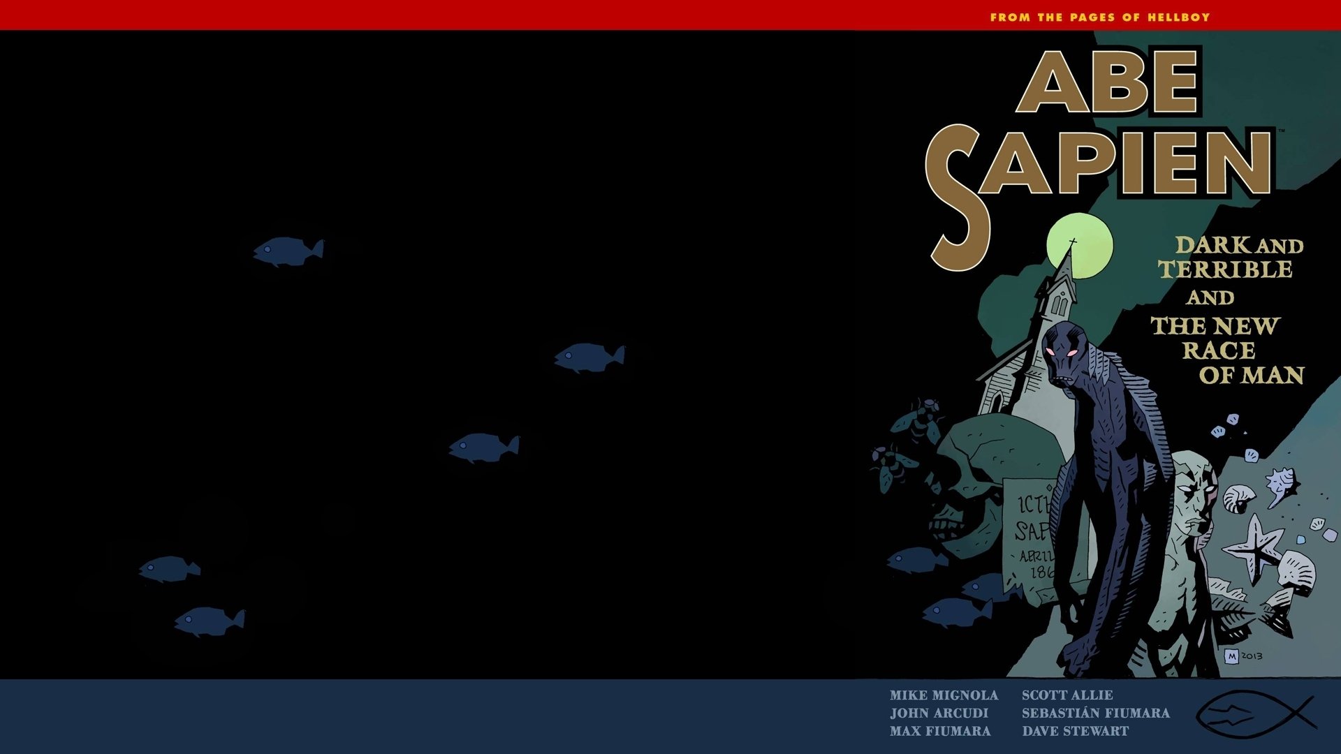 Download Comic Abe Sapien HD Wallpaper