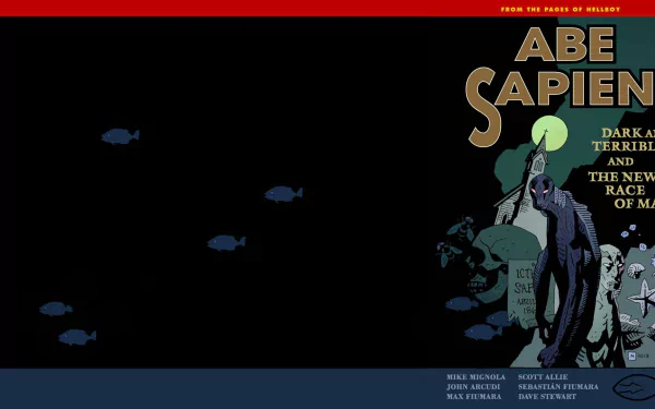 Comic Abe Sapien HD Desktop Wallpaper | Background Image