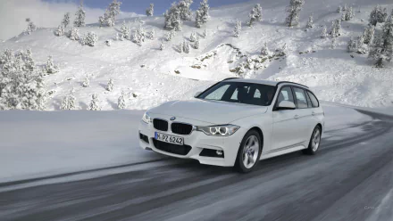 vehicle 2013 BMW 320d HD Desktop Wallpaper | Background Image