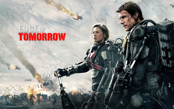 Tom Cruise Emily Blunt movie Edge Of Tomorrow HD Desktop Wallpaper | Background Image