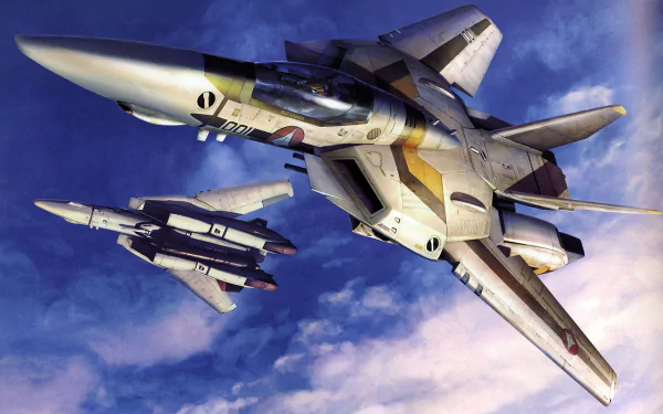 Roy Focker aircraft jet airplane Anime Macross HD Desktop Wallpaper | Background Image