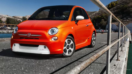 vehicle Fiat 500e HD Desktop Wallpaper | Background Image