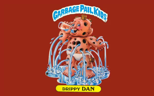 Drippy Dan Comic Garbage Pail Kids HD Desktop Wallpaper | Background Image