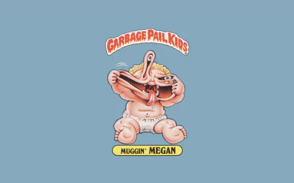 Muggin' Megan Comic Garbage Pail Kids HD Desktop Wallpaper | Background Image