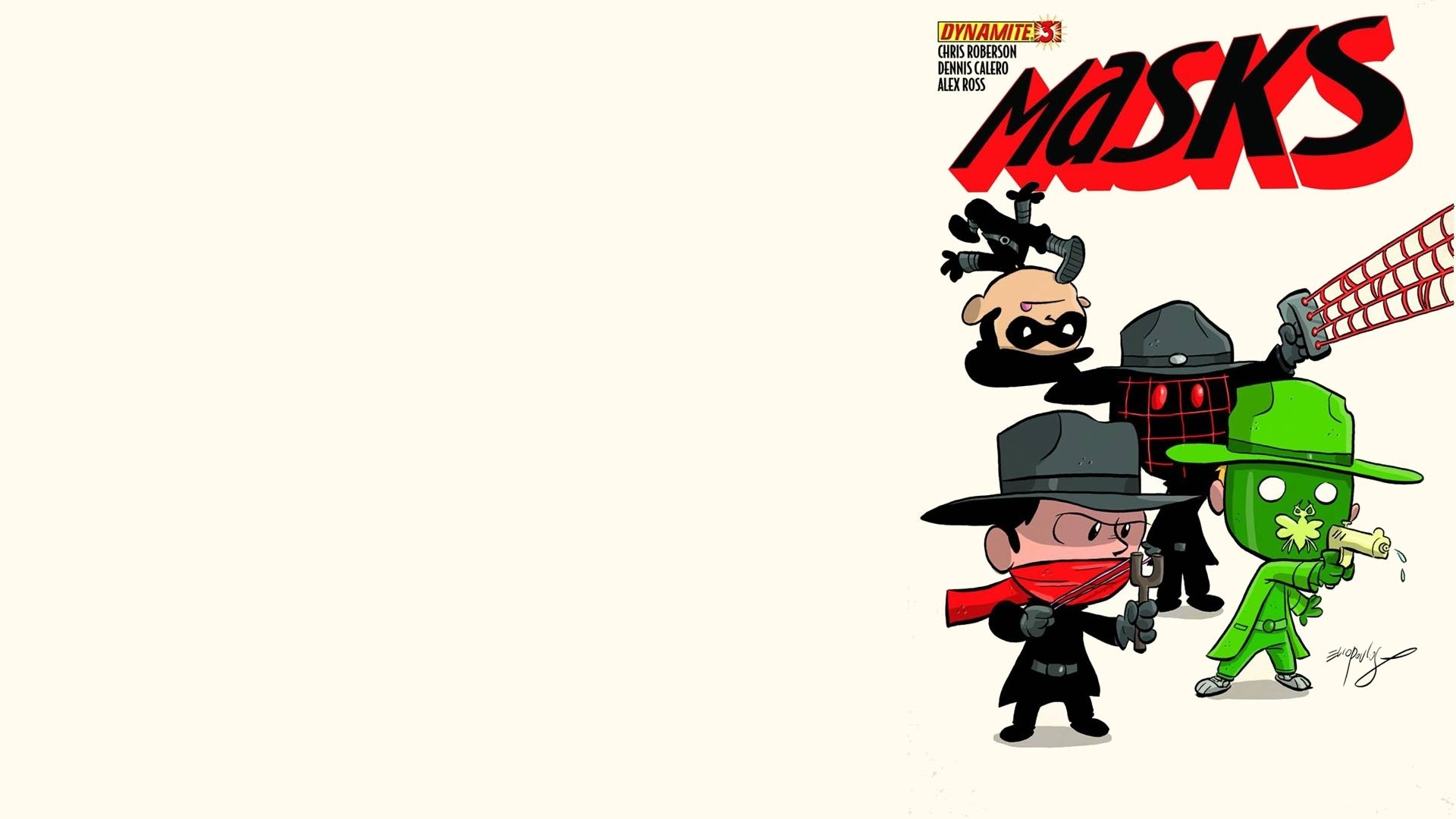 Download Comic Masks HD Wallpaper