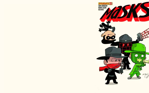 Comic masks HD Desktop Wallpaper | Background Image