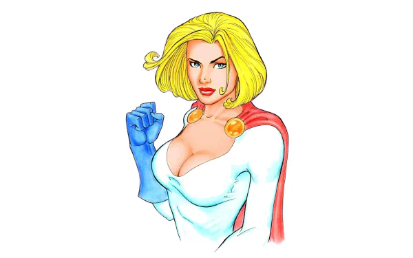 Comic Power Girl HD Desktop Wallpaper | Background Image