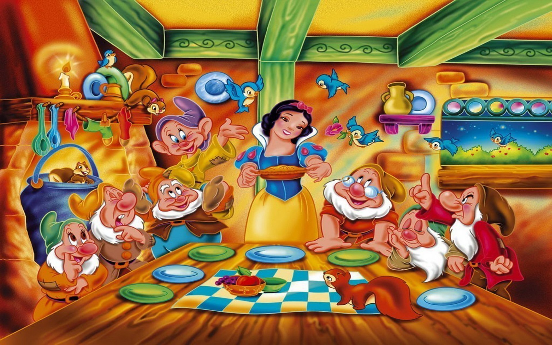 Snow White And The Seven Dwarfs Full Hd Wallpaper And Background Image 1920x1200 Id474002 